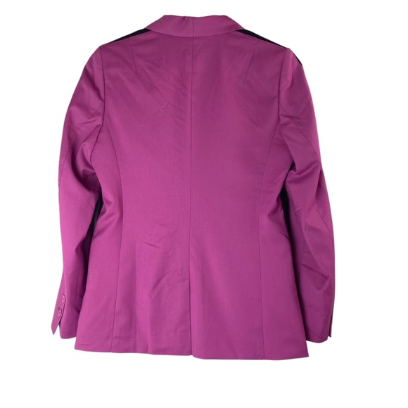 WILDFANG The Empower Colorblock Suit Tux Blazer & Slim Crop Pant Orchid Black - Picture 3 of 16